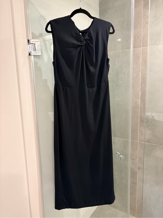 Zara Dresses & Skirts - Sleeveless Navy Twist-Detail Women’s Dress